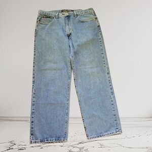 ​Vtg DKNY Jeans Baggy Wide Leg Red Tab Denim 90s Y2K Skater Grunge Mens 36x30